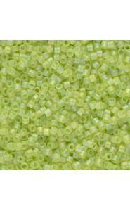 Miyuki delica Beads 11/0 - Matted transparent chartreuse ab DB-860